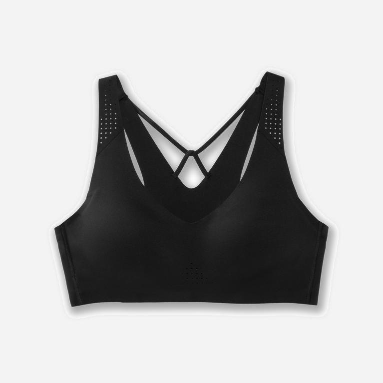 Brooks Dare V Neck - Run Bra Mujer - Negras (WY4173825)